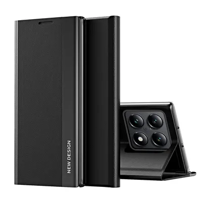 Zdjęcie produktu dla Luksusowe skórzane etui na telefon Xiaomi 14T Pro – galwanizowane boki, odporne na wstrząsy, smukłe i eleganckie