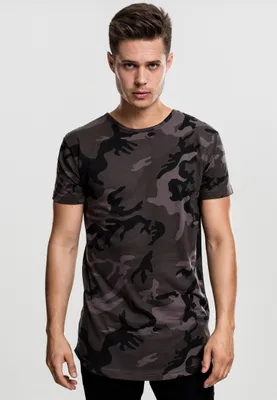 Produktbild von Urban Classics Shaped Melange T-shirt Schwarz S Mann Schwarz S