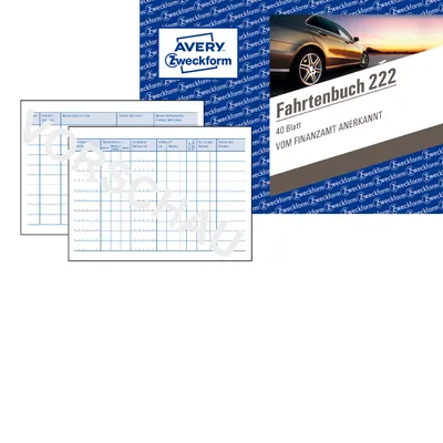 Obrázok produktu pre Avery 222, Biela, Lepenka, A6, 148 x 105 mm, 40 strany, 1 kusov