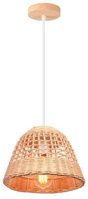Image de Suspension en bambou de style bohème pour intérieur
