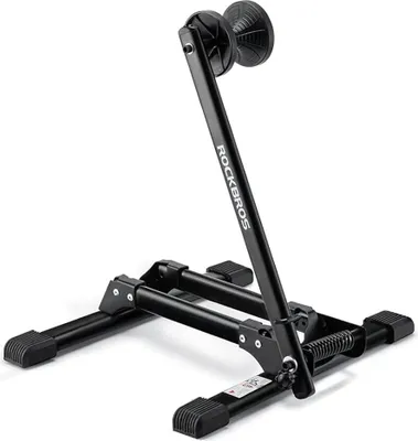 Produktbild von Stabiler, klappbarer Vorderrad-Fahrradständer - schwarz