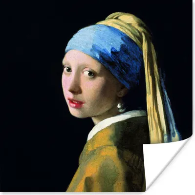 Produktbild von MuchoWow® Poster Das Mädchen mit dem Perlenohrring - Johannes Vermeer 50x50 cm - Wohnzimmerdekoration