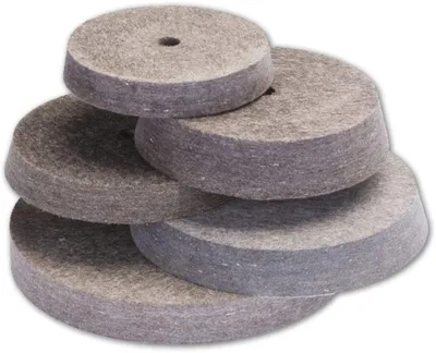 Filz Polierscheibe 150 x 20 x 14 mm - Schräg 15° für professionelle Schleifer