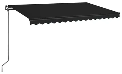 Obrázok produktu pre vidaXL Markíza ručne výsuvná s LED 400x350 cm antracitová