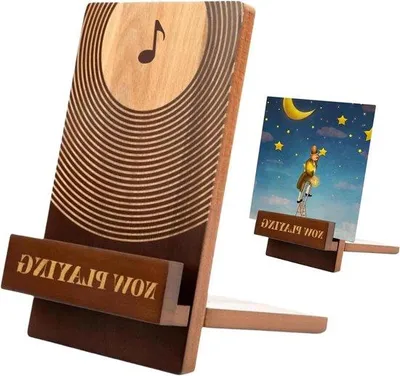 Productafbeelding van Platenstandaard - Vinylrek Hout - Albums Organiseren - Verstelbare Scheidingswand - 155B x 43H cm - Niet gespecificeerd