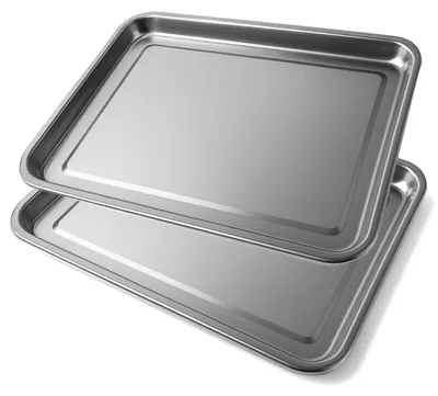 Productafbeelding van Set van 2 serveerplaten, rechthoekige dienbladen van 40 x 30 cm, geschikt voor dranken, gerechten en ontbijt