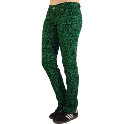Produktbild von Nix Gut - Leo, Frauenhose Grün im Slim-Fit-Style