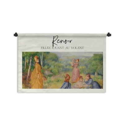 Produktbild von MuchoWow® Wandteppich Wandbehang Kunst - Renoir - Alte Meister 120x80 cm Tapisserie Dekoration Wandtuch - Wanddekorationen - Wandtücher