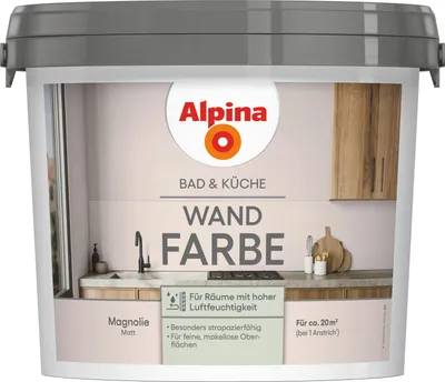 Produktbild von Alpina Bad & Küche Wandfarbe 2,5 Ltr. Magnolie