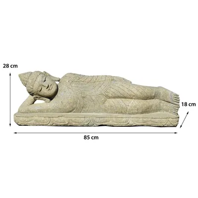 Immagine prodotto di Buddha Figur Begusarai Liegend 20 x 15 x 80 cm