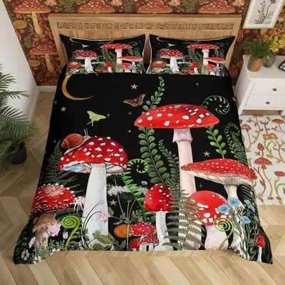 Immagine prodotto di Set di lenzuola 155x220 cm, rosso, nero, verde, in microfibra, con cerniera, composto da 2 pezzi