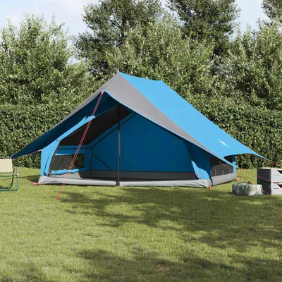 Produktbild von "im Angebot" Familienzelt mit Dach Blau und Grau 315x286x200 cm - Campingzelte CC18500