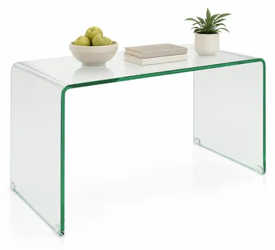 Produktbild von KOMFOTTEU U-förmiger Couchtisch aus gehärtetem Glas
