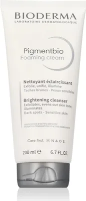 Produktbild von Bioderma Pigmentbio Foaming Cream, Reinigungscreme, Frauen, Jeder Hauttyp, Reinigend, Feuchtigkeitsspendend, Feuchtigkeitsspendend, Weichmachend, Tube, 200 ml