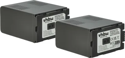 Produktbild von vhbw 2x Akku Ersatz für Panasonic CGP-D320E/1B, CGP-D320, CGR-D08, CGR-D110, CGR-D08A, CGR-D14, CGR-D120, CGR-D16 für Kamera (5400 mAh, 7,4 V, Li-Ion)
