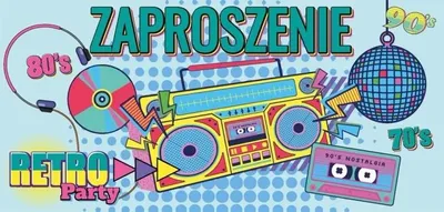 Immagine prodotto di Inviti a tema disco (5 pezzi) - Henry
