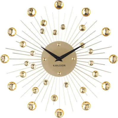 Produktbild von Karlsson - Wanduhr Sunburst Medium - Gold