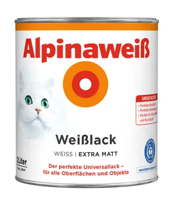 Produktbild von Alpina Weißlack extramatt alpinaweiß 2 l