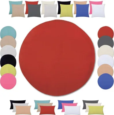 Produktbild von Kissenhülle (Serie Ellen) Ø 30cm Zierkissenhülle Dekokissenhülle Dekokissen, Farbe: Rot