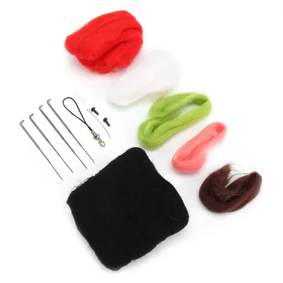 Imagen del producto de Fieltro de aguja, Kit de inicio para fieltro de aguja, Muñeca de fieltro de aguja, Set de materiales para fieltro de aguja, Manualidades DIY con fieltro de aguja