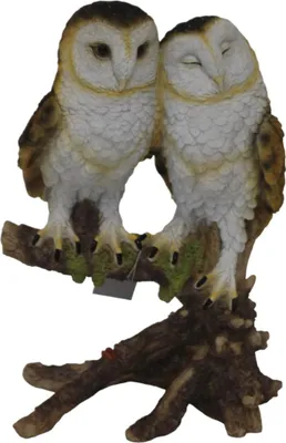 Produktbild von Figur Eulenpaar Polyresin 33 x 26 x 18 cm braun
