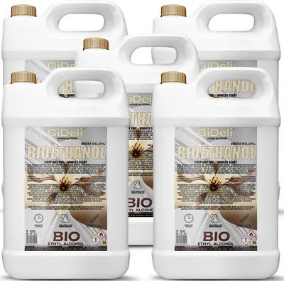 Obrázok produktu pre Bioetanol s vôňou vanilky 96,6 % 25 l pre krby Universal Bez dymu Bez sadzí GiDeli