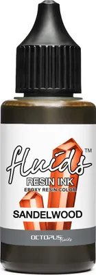 Immagine prodotto di Octopus Fluids Resin Ink SANDELWOOD, inchiostro alcolico per resina epossidica e resina UV, marrone