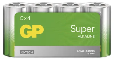Alkalická baterie GP Super C (LR14), 4 ks