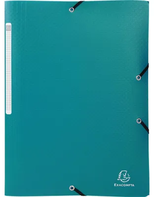 Immagine prodotto di Cartella Exacompta 50x A4 + 3 lembi elasticizzati PP verde scuro 55083E