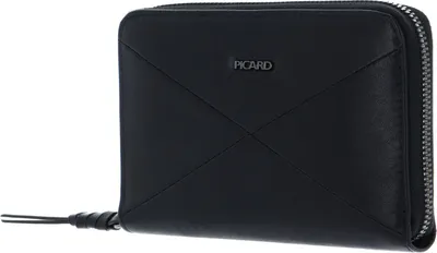 Image de PICARD porte-monnaie Harlekin 1 Zip Wallet Black noir