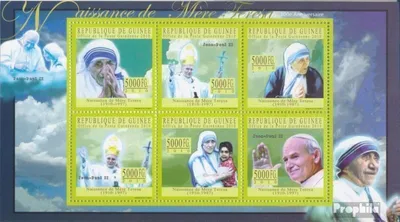 Produktbild von Briefmarken Guinea 2010 Mi 7697-7702 Kleinbogen (kompl. Ausgabe) postfrisch Mutter Terresa (1910-1997)