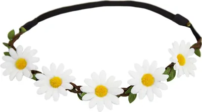 Produktbild von Oblique Unique Blumen Haarband Stirnband Haarschmuck Bohemia Kopfschmuck Blumenkranz - weiß