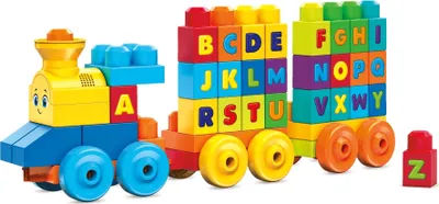 Produktbild von Mega Bloks ABC Musikzug mit Geräuschen (50 Teile)