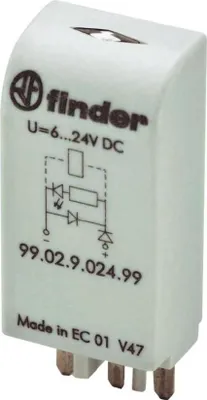 Produktbild von Finder EMV-Modul, LED + Freilaufdiode 99.02.9.024.99 12-24VDC