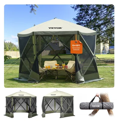 Immagine prodotto di VEVOR tenda da giardino pieghevole gazebo festa tenda pop-up 6 persone 3,05x3,05x2,29m