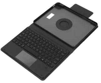 Zdjęcie produktu dla Etui na tablet z klawiaturą – bezprzewodowa, magnetyczna, odłączana klawiatura z podświetleniem dla tabletów iOS Air 4, 5, 6 (model 2024)