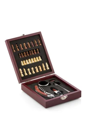 Produktbild von Weinzubehörset mit Schachspiel InnovaGoods 37 Stücke