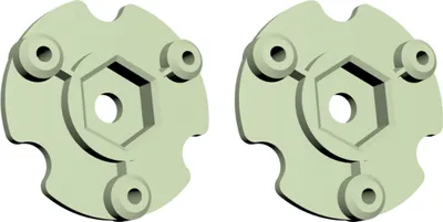 Produktbild von Amewi Radnabe 2 Stück für 8x8 Truck grün