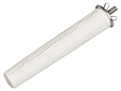 Imagen del producto de Nobby, barra de perchero de piedra mineral, color blanco, contenido: aproximadamente 95 g
