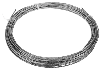 Zdjęcie produktu dla Lina stalowa nierdzewna 2,5 mm 15 m splot 7x7 stal 304 linka nierdzewna