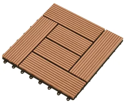 Obrázek produktu pro Dlažba na terasu 11 pcs Hnědá 30 x 30 cm Dřevoplast