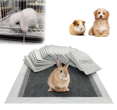 Image de Couches jetables pour cages de lapins, lot de 120