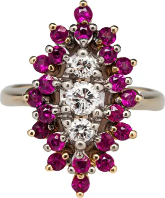 Produktbild von Damen-Ring, Blumenform, Strasssteine, Damen, Zirkonia, Blumenring, Schmuck, Geschenke-Golden,US 8