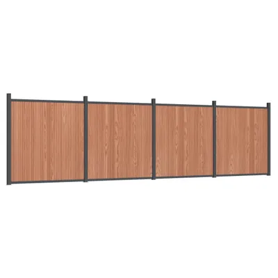 Produktbild von vidaXL Zaunelement Braun 699x186 cm WPC