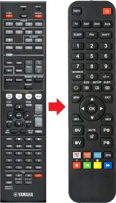 Produktbild von Fernbedienung passend für YAMAHA HTR-3064 | HTR3064 | RX-V571