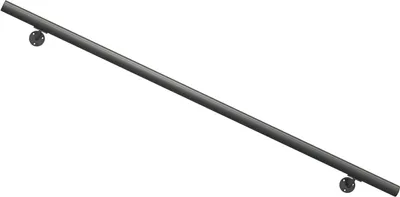 Produktbild von Dolle Handlaufset zur Wandmontage 1,5m Aluminium anthrazit, rund