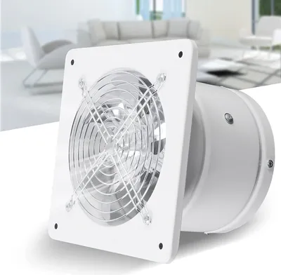 Produktbild von 150mm axiální průmyslový ventilátor Kovový ventilátor pro výfukový vzduch Okno 650㎡/h bílá