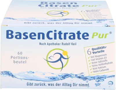 Immagine prodotto di BasenCitrate puro secondo il farmacista Rudolf Keil bustine, 60 pz. Bustina