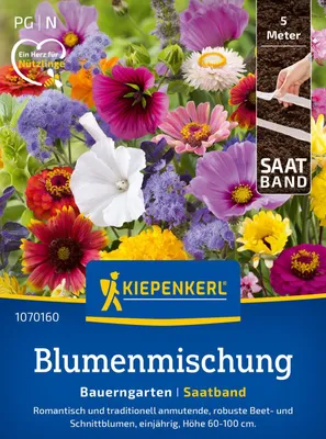 Produktbild von Kiepenkerl Blumensamen Saatband Bauerngarten 5 lfd. Meter