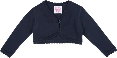 Produktbild von Chicco Baumwollbolero für Mädchen Marineblaue Strickjacke 74